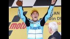 Pol Espargaró on the podium in Jerez