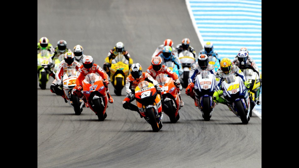 MotoGP group in action