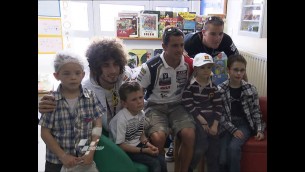 Riders visit children's hospital for Le Mans pre-event