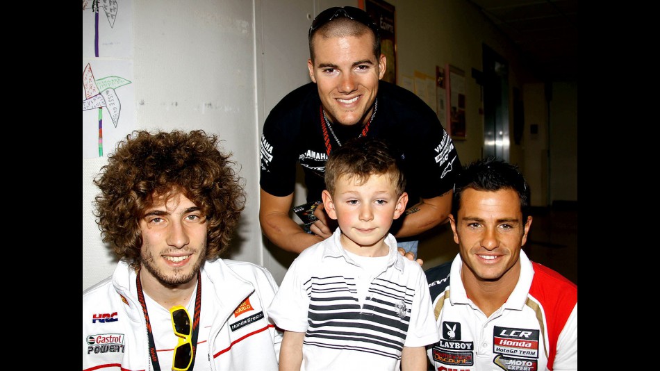 MotoGP riders visit the children´s hospital Centre Hospitalier du Mans