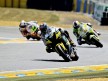 Edwards riding ahead of Espargaró and De Puniet in Le Mans