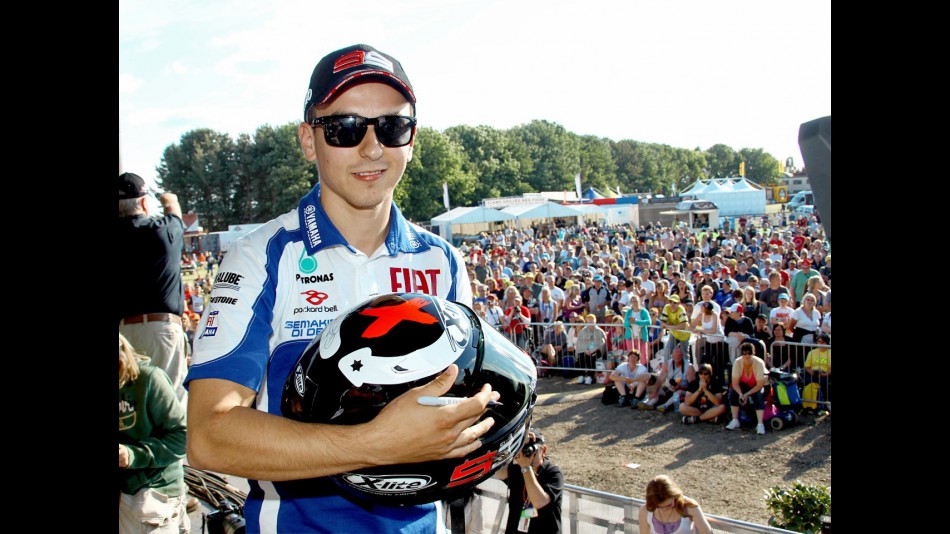 Jorge Lorenzo supporting Riders For Health for the Day of Champions in Silverstone