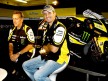 Monster Yamaha Tech 3 Colin Edwards and team manager Hervé Poncharal