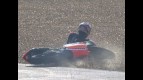 Le Mans 2010 125cc FP2 Action Marc Marquez Crash