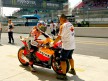 Andrea Dovizioso in the pit lane