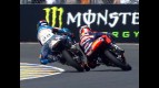 Le Mans 2010 125cc race Action Marquez and Smith during