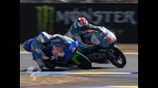 Le Mans 2010 125cc race Action Vazquez and Smith during