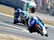 Espargaró riding ahead of Terol in Le Mans