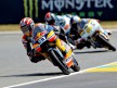 Marc Marquez in action in Le Mans