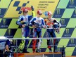 Rossi, Dovizioso and Lorenzo on the podium in Le Mans