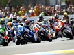 Moto2 group in action in Le Mans