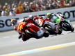 Moto2 group in action in Le Mans