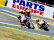 Lorenzo, Rossi and Pedrosa in action in  Le Mans