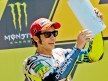 Valentino Rossi on the podium in Le Mans