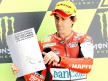 Julián Simón on the podium in Le Mans