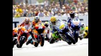 MotoGP group in action in Le Mans