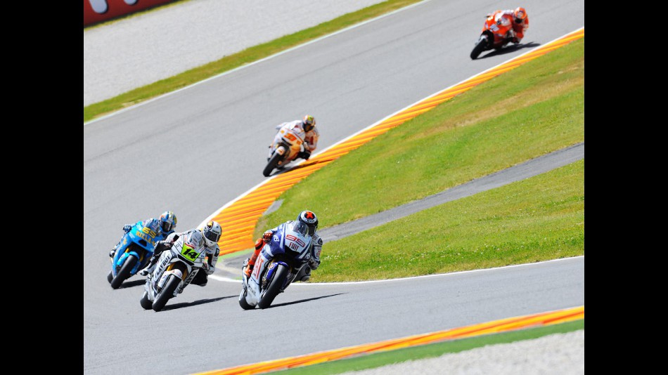 MotoGP action at the FP1 in Mugello