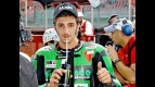 Andrea Iannone at the parc fermé after QP in Mugello