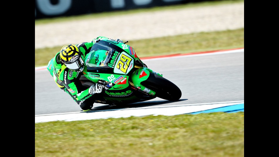 Andrea Iannone in action at Assen