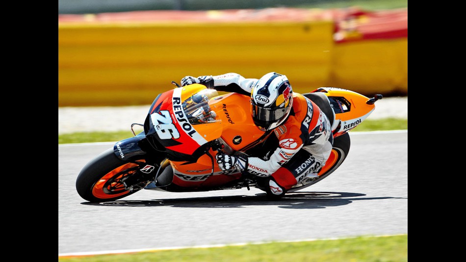 Dani Pedrosa in action during the QP in Mugello