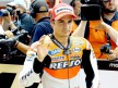 Dani Pedrosa at the parc fermé after QP in Mugello