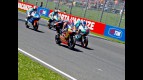 Marquez, Terol, Espargaró and Smith in action during the race in Mugello