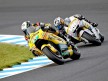 Héctor Barberá riding ahead of Aoyama at Motegi