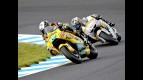 Héctor Barberá riding ahead of Aoyama at Motegi
