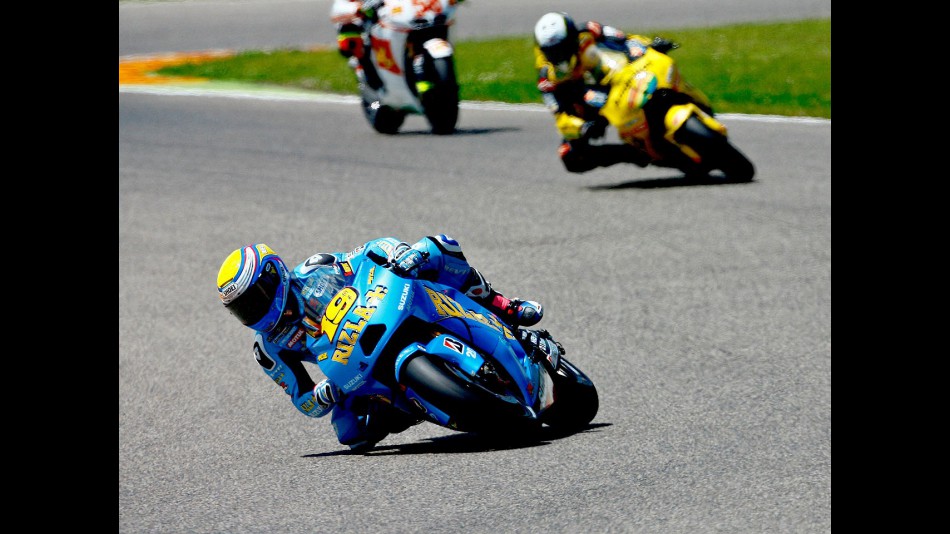 Alvaro Bautista in action in Mugello