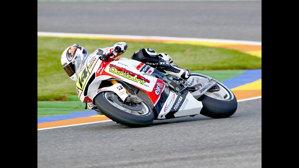 Randy de Puniet in action in Valencia