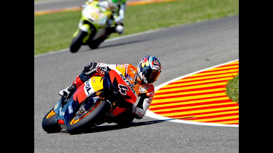 Andrea Dovizioso in action in Mugello