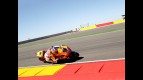Andrea Dovizioso in action at Motorland Aragón
