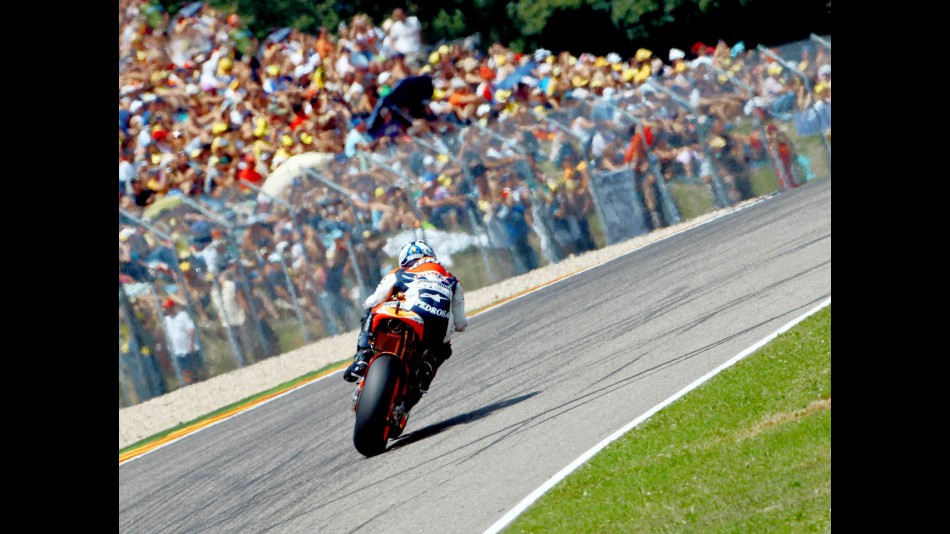 Dani Pedrosa in action in Mugello