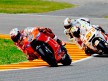 Stoner riding ahead of Melandri and De Puniet in Mugello