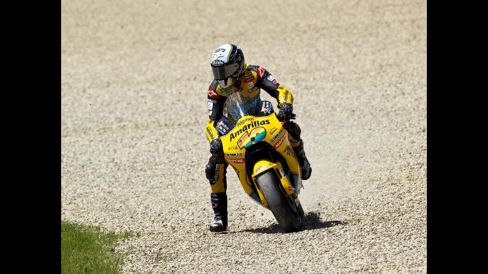 Héctor Barberá during the MotoGP race at Mugello