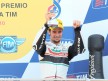Simone Corsi on the podium in Mugello