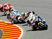 Yuki Takahashi riding ahead of Moto2 group in Mugello