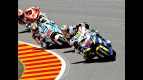 Yuki Takahashi riding ahead of Moto2 group in Mugello