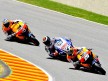 Pedrosa riding ahead of Lorenzo and Dovizioso during the Race at Mugello