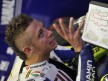 Valentino Rossi in the Fiat Yamaha garage in Mugello
