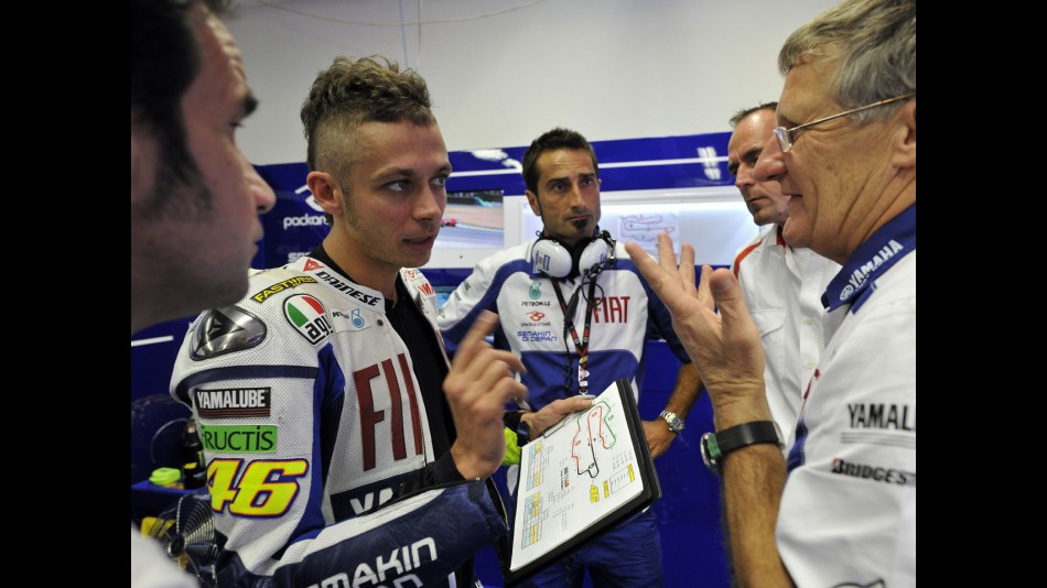 Valentino Rossi and his crew