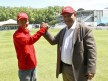 Khairuddin Zulfahmi and Air Asia´s Tony Fernandes at Lord´s Cricket Ground