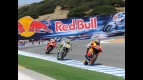 MotoGP group in action in Laguna Seca