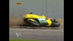 Silverstone 2010 - MotoGP - FP2 - Action - Hector Barbera - Crash