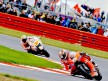 Hayden and Melandri in action at Silverstone
