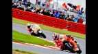 Hayden and Melandri in action at Silverstone