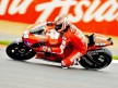 Nicky Hayden in action at Silverstone