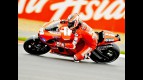 Nicky Hayden in action at Silverstone