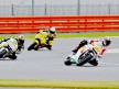 Melandri riding ahead of Aoyama and Barberá at Silverstone