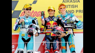Marquez and Espargaro review 125 Silverstone race